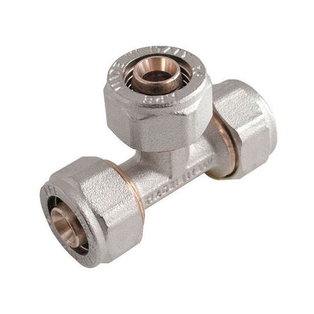 Raccordo A T Intermedio A Stringere A Corpo Unico Per Tubo Multistrato Modello 731F - Ø20-20-20 - Ape