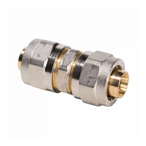 Raccordo Diritto Intermedio A Stringere Tre Pezzi Per Tubo Multistrato Modello 703L - Ø16 - Ape
