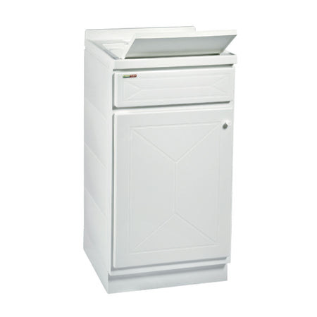 Mobile Lavatoio In Polipropilene Pp Bianco A Un Anta Modello Top Line - Dim: L=50Cm P=50Cm H=87Cm - 1 Anta - Tro