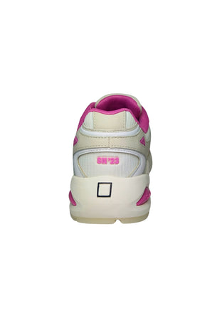 D.A.T.E. Scarpe Donna DATE Sneakers SN23 Net White- Fuxia da donna