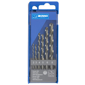 Assortimento 6 Punte Hss Rettificate H.Q. 2-8 Mm- 1,0 Confezione