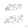 R Laterale Cassetto 00750 X Kit Cassettiera 5C Nova 77X40X107 Bianca- 1,0 Pz