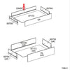 R Posteriore Cassetto 03429 X Kit Cassettiera 5C Nova 77X40X107 Bianca- 1,0 Pz