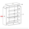 R Fianco Fk X Kit Cassettiera 5C Nova 77X40X107 Bianca- 1,0 Pz