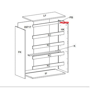 R Traverso Pb X Kit Cassettiera 5C Nova 77X40X107 Bianca- 1,0 Pz