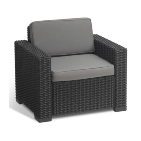 Allibert California Poltrona Graphite C/Cuscini- 2,0 Pz