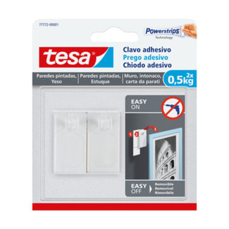 Gancio Adesivo Tesa Powerstrips Quadro Fissi 2 Pz- Tesa- 8,0 Confezione