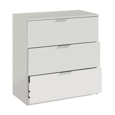 Kit Cassettone 3 Cassetti 80X38X77 Bianco- Fores Habitat- 1,0 Pz