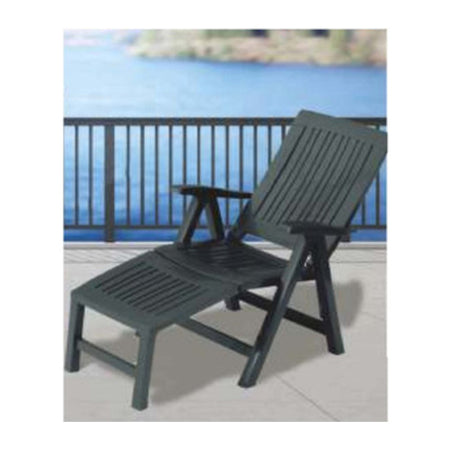 Sdraio C/Poggiapiedi Lucrezia Relax Antracite- 1,0 Pz