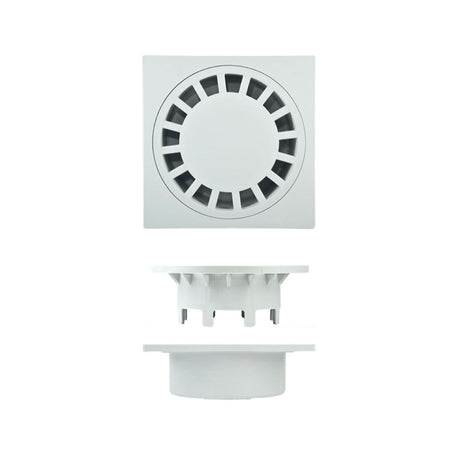 Pozzetto Sifonato In Pp Con Griglia - Mm. 150X150 Usc. Ø40-50-63