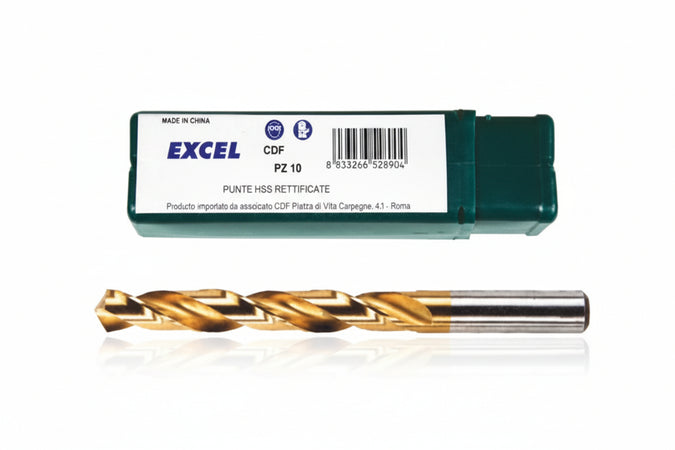 Punte Hss Titanio- - Ø Mm.2,25 - 10 Pezzi Excel