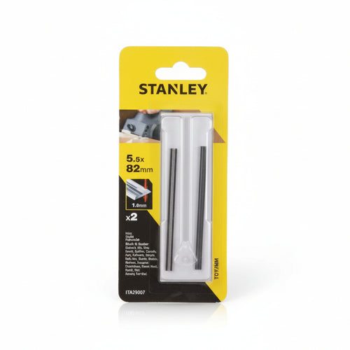 Set 2 Lame Per Pialletto Kw712- - Mm.82 (Sta35007) - 1 Blister Stanley