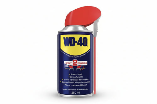 Wd-40 Lubrificante Spray Multiuso 5 Funzioni Ml.250- - Ml.250 Spray C/Erogatore A Doppia Posizione - 12 Pezzi Wd40