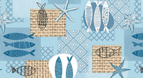 Tovagliato In Pvc Fantastik 1253-1 Rotolo Cm.140 (H) X 20 Mt (L)