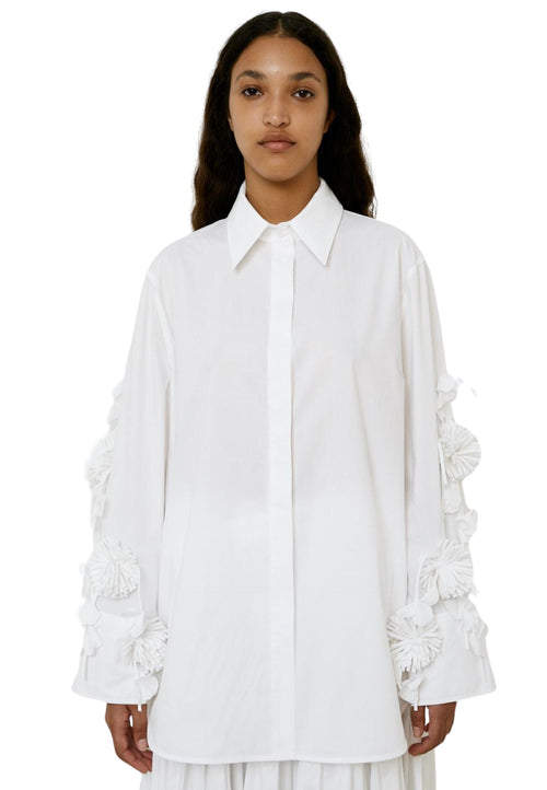 MEIMEIJ Camicia Donna ricami su manica da donna
