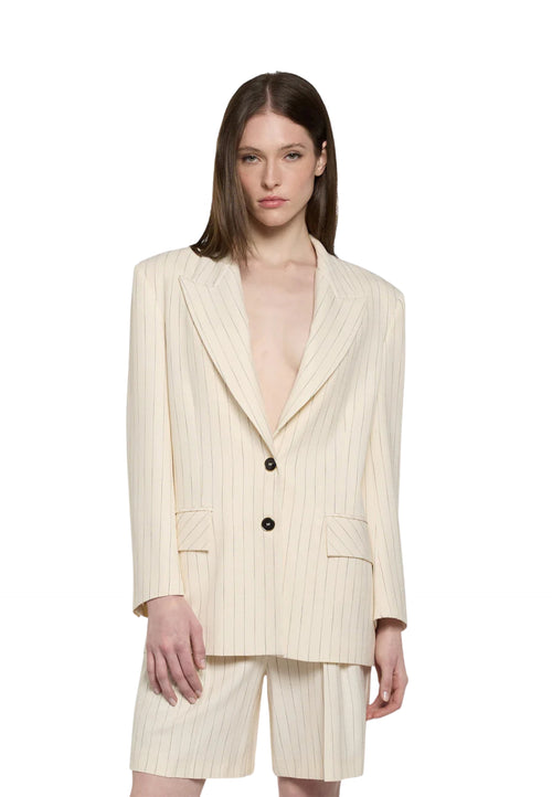 Simona Corsellini BLAZER Donna SIMONA CORSELLINI gessato nero da donna