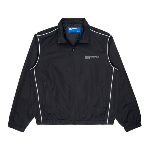 KARL LAGERFELD Jacket Uomo Karl Lagerfeld Zip Up Piping Black da uomo