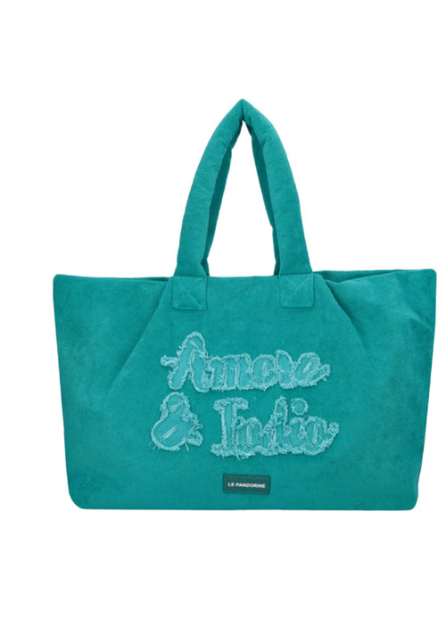 LE PANDORINE Borsa Donna Le Pandorine Sponge Bag Blu Jeans da donna