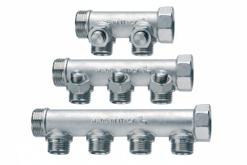Collettore Di Distribuzione Componibile 3/4 2 Derivazioni M Art.455- - Mf 3/4 - 3 Derivazioni M 1/2 - Itap
