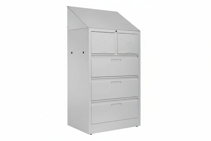 Tetto Inclinato Per Armadio Sporco/Pulito- - Cm.36X50 - Prometal