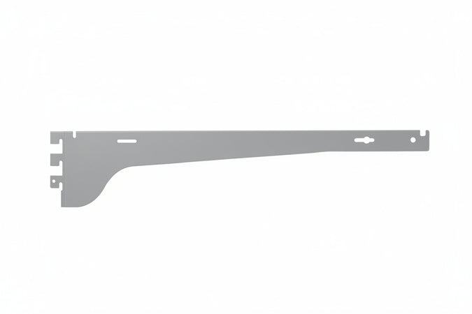 Mensola 3 Ganci Passo 25 3A Verniciata Grigio Ral 7035- - Mm.400 Portata Kg.90 A Coppia -