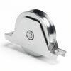Ruota Cancelli Gola Semitonda Con Supporto Art.337- - Ø Mm.120 Supporto Mm.185 - Comunello