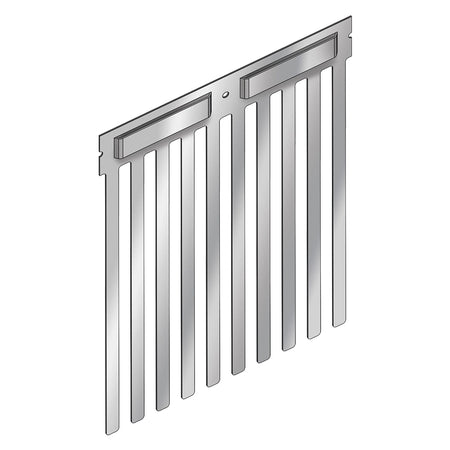 Barriera Antivolatili Corta Per Pannelli Solari 'Bf140' Altezza Lamelle 200 Mm- 5 Pezzi - Senza Marca