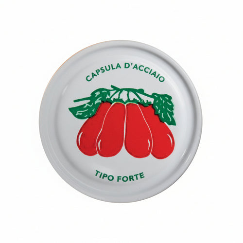 Tappo Per Vaso Twist-Off Con Pomodoro- - Ø Mm.53 - 200 Pezzi