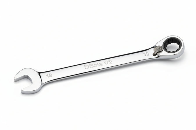 Chiavi Combinate A Cricchetto Cromate Art.142- - Mm.14X14 - 1 Pezzi Beta
