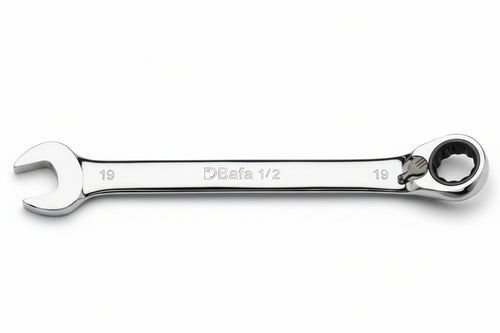 Chiavi Combinate A Cricchetto Cromate Art.142- - Mm.19X19 - 1 Pezzi Beta