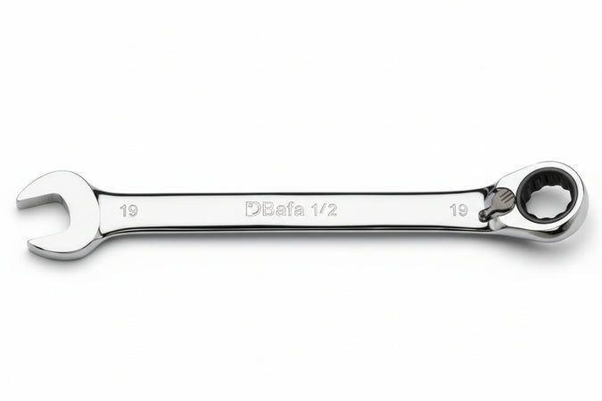 Chiavi Combinate A Cricchetto Cromate Art.142- - Mm.19X19 - 1 Pezzi Beta