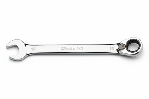 Chiavi Combinate A Cricchetto Cromate Art.142- - Mm.24X24 - 1 Pezzi Beta