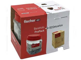 Tassello In Nylon Con Vite Propack Sx-S- - Ø Mm.6X30 Vite Mm.4,5X40, Cf Pz.400 - 1 Confezione Fischer