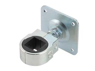 Cardine A Saldare Regolabile Zincato Matrix M22 Art.848- - Tubo Mm.35 - Piastra Mm.100X100 - 1 Pezzi Combi