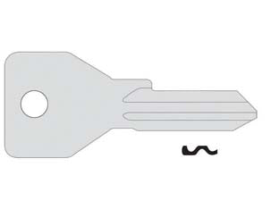 Chiave 4 Spine Grandi 01070051- - 01070051 (Tipo Silca Cs120) - 10 Pezzi Cisa