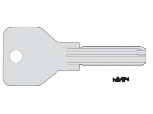 Chiave Profilo Piatto 00670010- - 00670010 (Tipo Silca Cs146) - 5 Pezzi Cisa