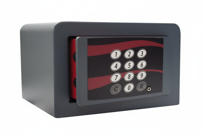 Cassaforte Con Combinazione Elettronica 655- - Mm.221X161X131H. Kg.6 (655A) 2 Catenacci - 1 Pezzi Stark