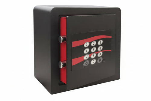 Cassaforte Con Combinazione Elettronica 655- - Mm.221X131X221H. Kg.7,5 (N655A) 2 Catenacci - 1 Pezzi Stark