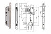 Serratura Da Infilare A Cilindro Bordo Tondo Nichelato Satinato 52X- - Mm.70 (Y52X10700S2) - 1 Pezzi Yale