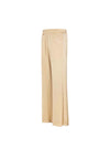 AKEP Pantalone palazzo raso Donna con tasca bordata bianco da donna