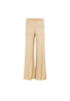 AKEP Pantalone palazzo raso Donna con tasca bordata bianco da donna
