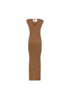 AKEP Vestito lungo costine Donna lurex da donna