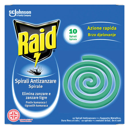 Spirali Insetticide Cf. 10 Pz- 24 Confezione - Raid