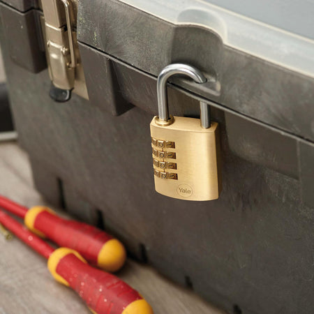 Yale Lucchetto Di Sicurezza Con Combinazione Mm. 32 Corpo Ottone - Arco Acciaio