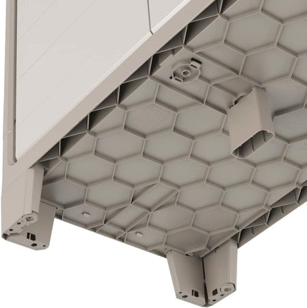 Armadio Basso Da Per Esterno Giardino In Pvc Plastica Resina 2 Ante 80X44 H.Cm 100