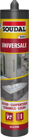 Soudal Silicone Acetico Universale Ml. 280 - Bianco 12.00 Pz