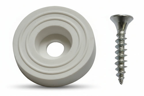 Sottosedia Con Vite Bianco 22 Mm Conf 8 Pz*- Plastimetal- 25,0 Confezione