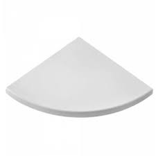 Mensola Angolo Squadrata Bianca 50X50X1,8 Cm- 5,0 Pz