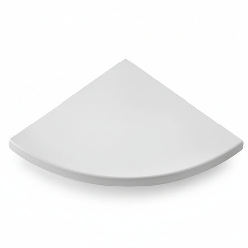 Mensola Angolo Squadrata Bianca 35X35X1,8 Cm- 5,0 Pz