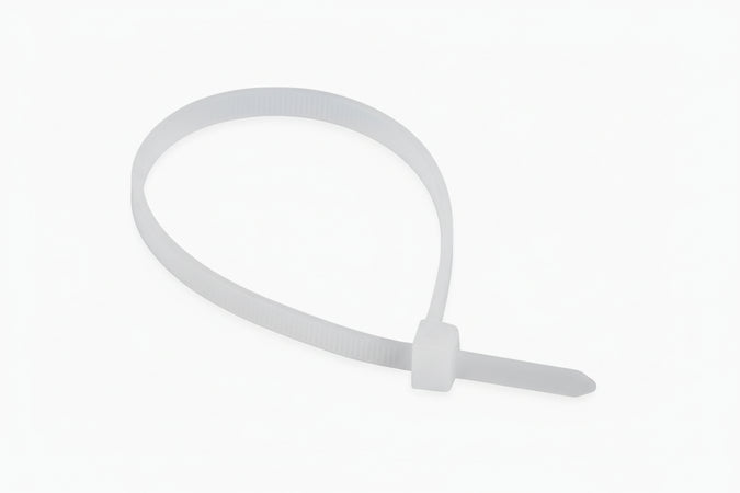 Fascetta Di Cablaggio - Mm 3,5X140 - Bianca - 100 Pezzi - Made In Italy